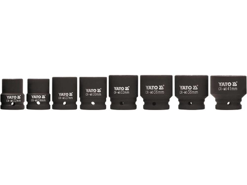 Yato YT-1115 Gniazdo udarowe Wpływ socket set Czarny - 2289288