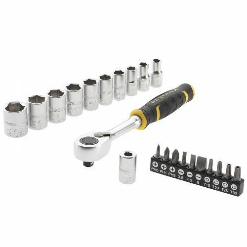 zestaw z grzechotką 1/2" 120t nasadkami i bitami - 2406293