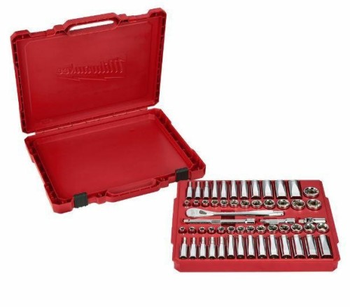 MILWAUKEE ZESTAW NASADEK 56 szt. 3/8 Z GRZECHOTKĄ - METRYCZNE I CALOWE - 2155852