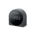 Muza | M-185CR | Podwójny budzik radiowy PLL | Wejście AUX | Czarny - 2060943