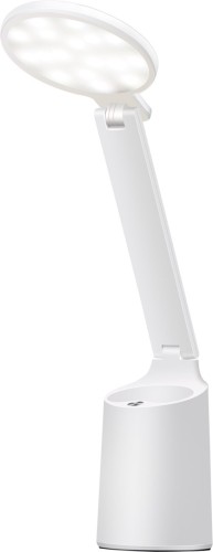 Nowoczesna lampka na biurko LED Activejet FUTURE biała z wbudowaną baterią akumulatorem wielokrotnego ładowania - 2407144