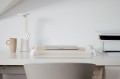 Nowoczesna lampka na biurko LED Activejet FUTURE biała z wbudowaną baterią akumulatorem wielokrotnego ładowania - 2407149