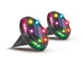 Zestaw 2 szt lamp solarnych LED RGB Activejet LARIX - 2160521