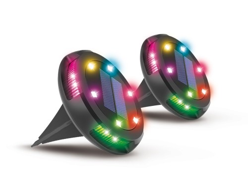 Zestaw 2 szt lamp solarnych LED RGB Activejet LARIX - 2160521