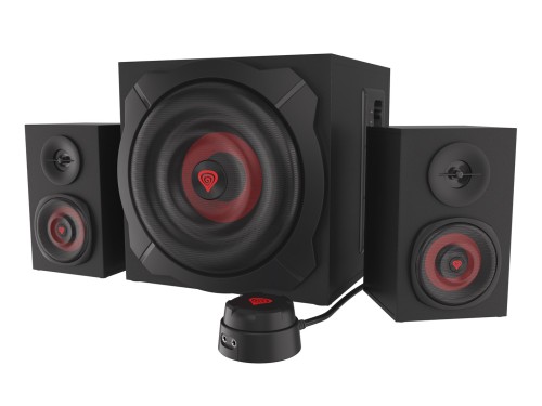 GENESIS Helium 610BT zestaw głośników 60 W PC/Laptop Czarny, Czerwony 2.1 kan. 2-drożny 30 W Bluetooth - 2284181