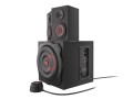 GENESIS Helium 610BT zestaw głośników 60 W PC/Laptop Czarny, Czerwony 2.1 kan. 2-drożny 30 W Bluetooth - 2440018