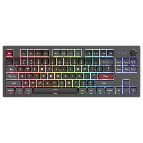 Montech MKey TKL klawiatura Gaming USB Bordowy, Ciemny Szary - 2490613