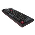 Montech MKey TKL klawiatura Gaming USB Bordowy, Ciemny Szary - 2490610