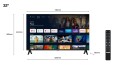 Telewizor TCL 32S5400A 32" LED HD Ready Android TV Srebrny (WYPRZEDAŻ) - 2450102