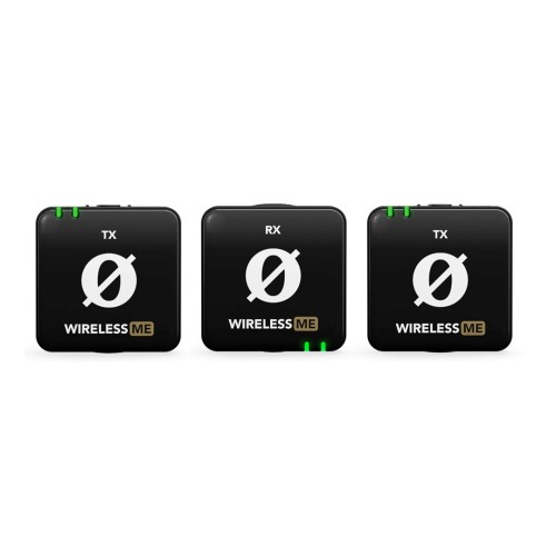 RODE Wireless ME Dual - kompaktowy bezprzewodowy system mikrofonowy z dwoma nadajnikami do nagrywania dwukanałowego - 2491764