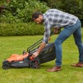 Black & Decker BEMW481ES Kosiarka do trawnika typu push Prąd przemienny Pomarańczowy - 2461963