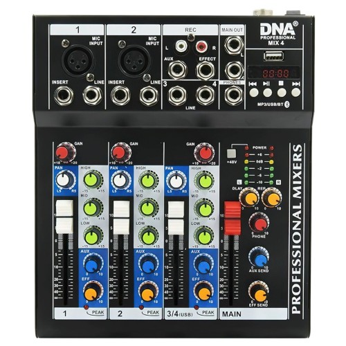 DNA Professional MIX 4 - analogowy mikser audio - 2492609