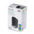 Kinkiet ścienny V-TAC VT-7652 230V IP44 GU10 (SKU 7509) Czarny - 2493284