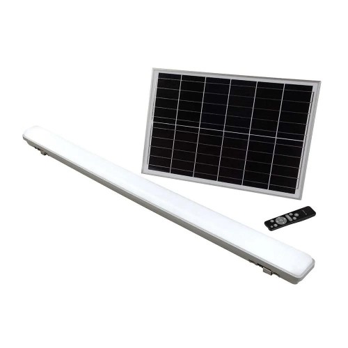 Oprawa hermetyczna V-TAC VT-120018 solarna 120cm 18W IP65 3000K-4000K-6400K 1000lm (SKU 6500) Biały - 2160709