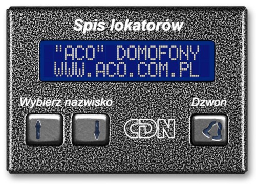 ACO CDN-230E GR Elektroniczny spis lokatorów grafit - 2494293