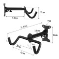 MACLEAN ROWEROWY UCHWYT ŚCIENNY POZIOMY, STAL, MAX. OBCIĄŻENIE 30KG MC-484 - 2494404