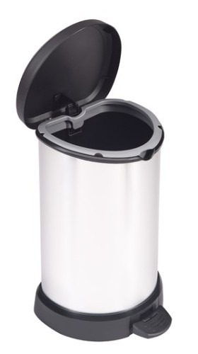 Curver 20L Runda Plastik Czarny, Srebrny - 1954354