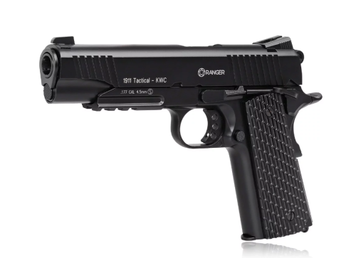 Wiatrówka pistolet RANGER 1911 Tactical KWC kal. 4,5 BBs BLOW BACK 17 strz. FULL METAL CO2 (AAKCMB770AZB) - 2494513
