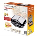 Opiekacz do kanapek Esperanza ASIAGO EKT011 (1000W; kolor czarno-srebrny) - 2497624