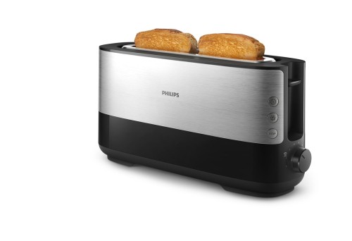 Philips Viva Collection HD2692/90 toster 1 kaw. 1030 W Czarny, Metaliczny - 2497974