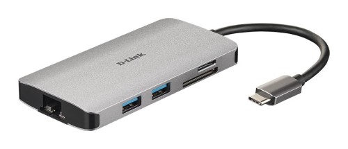 D-Link DUB-M810 stacja dokująca Przewodowa USB 3.2 Gen 1 (3.1 Gen 1) Type-C Aluminium - 1922640