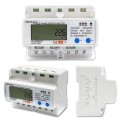 Qoltec 50883 Trójfazowy elektroniczny licznik | miernik zużycia energii na szynę DIN | Wi-Fi | TUYA | 400V | LCD - 2310831