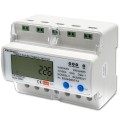 Qoltec 50883 Trójfazowy elektroniczny licznik | miernik zużycia energii na szynę DIN | Wi-Fi | TUYA | 400V | LCD - 2310827