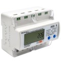 Qoltec 50883 Trójfazowy elektroniczny licznik | miernik zużycia energii na szynę DIN | Wi-Fi | TUYA | 400V | LCD - 2310833