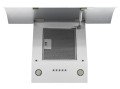 Okap kominowy AKPO WK-4 Clarus 60 Biały (600mm; front gięte białe szkło) - 1003510
