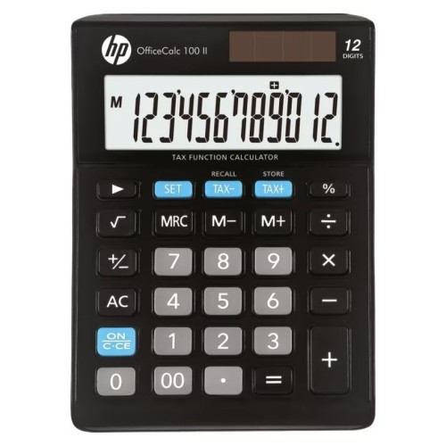 Kalkulator biurowy HP-OC 100 II/INT BX, 12-cyfr. wyświetlacz, 147x103x28mm, czarny - 2490038