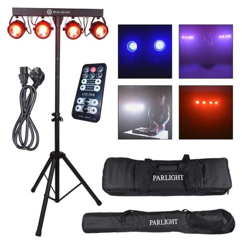 LIGHT4ME BELKA LED COB PAR 4x30W statyw pokrowiec - 2496450