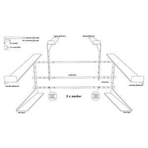 STAND4ME LT PRO statyw pod laptop kontroler mikser