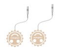 Pady/elektrody do Medisana TT 250 (4 szt., małe) - 2496482