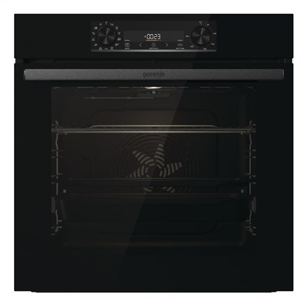 Piekarnik Gorenje Oven BOS6737E06FBG 77 L, Multifunctional, EcoClean, Mechanical, Steam function, Height 59.5 cm, Width 59.5 cm, Black - 2426182