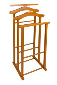 ARREDAMENTI MAXI Stojak na koszule i garnitur - 102 x 35 cm, Brązowy