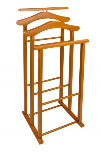ARREDAMENTI MAXI Stojak na koszule i garnitur - 102 x 35 cm, Brązowy - 2497943