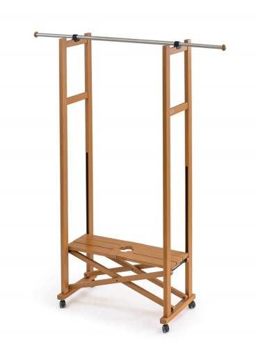 ARREDAMENTI ELIOS Stojak na ubrania - 37 x 78 cm, Brązowy - 2497948