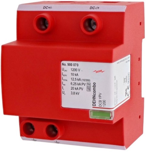 Ogranicznik przepięciowy DC DEHNcombo YPV do systemów PV do 1200V 4P typ I+II - 2498536