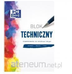 Blok techniczny A3/10K 250G biały (10szt) OXFORD