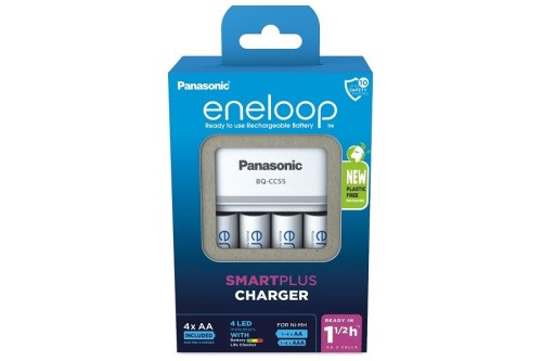 ŁADOWARKA PANASONIC SMARTPLUS + 4x AA ENELOOP 2000 mAh - 1326239