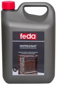 FEDA IMPREGNAT DO OGRODZEŃ BETONOWYCH INTENSYWNY 5.0L
