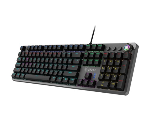 Klawiatura gamingowa czarna US/FORGE GK310 RED MSI - 2427880