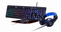 Gembird GGS-UMGL4-02 klawiatura Dołączona myszka USB QWERTY US English Czarny - 2499827