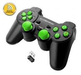 Gamepad bezprzewodowy Esperanza GLADIATOR EGG108G (PC, PS3; kolor czarny) - 1029487