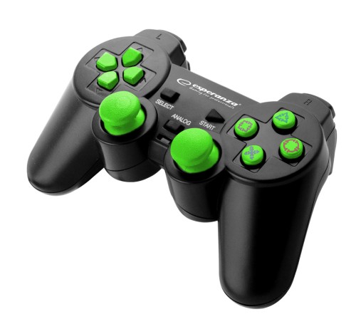 ESPERANZA GAMEPAD PC/PS3/PS2 USB CORSAIR CZARNO/ZIELONY EGG106G - 2499958