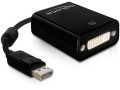 DeLOCK 61847 adapter kablowy 0,125 m DisplayPort DVI-I Czarny - 2500281