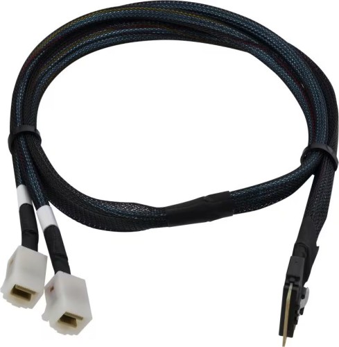 Adaptec SFF8654 -> SFF8643 2xMSAS SMC wewnętrzny 0,8m SlimSAS - MiniSAS SAS/SATA/NVMe - 2500320