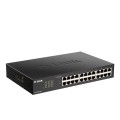 D-Link DGS-1100-24V2 łącza sieciowe Zarządzany L2 Gigabit Ethernet (10/100/1000) 1U Czarny - 911336