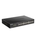 D-Link DGS-1100-24V2 łącza sieciowe Zarządzany L2 Gigabit Ethernet (10/100/1000) 1U Czarny - 2500486