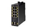 Cisco IE-1000-8P2S-LM łącza sieciowe Zarządzany Gigabit Ethernet (10/100/1000) Obsługa PoE Czarny - 2500490